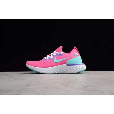 Nike Bayan Epic React Flyknit Laser Pembe / Mor Koşu Ayakkabısı Türkiye - 956237GB